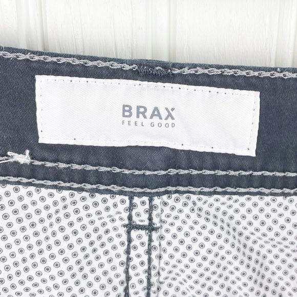 Brax Cooper Fancy Regular Fit Straight Leg Pants Solid Black Men's Size 34 - Picture 5 of 10